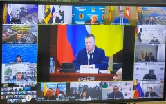 Первый заместитель Главы района Андрей Забаев принял участие в совещании в формате ВКС под председательством главы региона Михаила Евраева