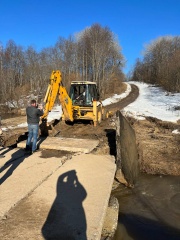 В районе отмечается значительное повышение уровня малых рек. 