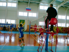 Отборочные соревнования по волейболу в зачет областной Спартакиады трудящихся .