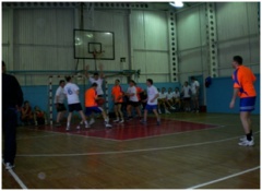 Районные соревнования по баскетболу.