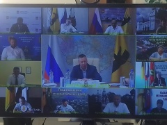 Андрей Забаев принял участие в совещании с врио Губернатора области Михаила Евраева