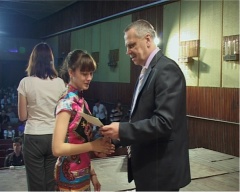 Награждение победителей и призеров школьных предметных олимпиад.