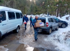 Глава района выехал на пункт временного размещения жителей ЛДНР на базе санатория «Сосновый бор»