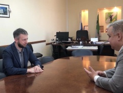  Алексей Комаров провел рабочую встречу с Главой Великосельского сельского поселения Виталием Водопьяновым