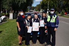             Инспекторы и кадеты по направлению деятельности Госавтоинспекции проводят  мероприятия, направленные на профилактику безопасности пешеходов.