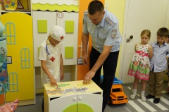 Кабинет по изучению дорожной грамоты начал работу в детском саду «Ленок».