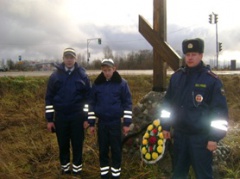 Панихида  по жертвам дорожно-транспортных происшествий. 